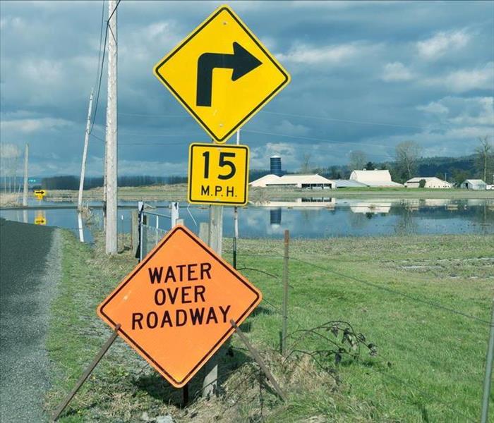 flooding road signs